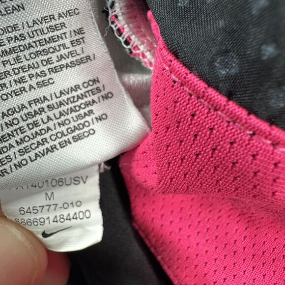 Nike Shorts Womens Medium Black Pink Dri-FIT Running Printed Lined Athletic - Picture 5 of 8